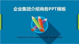 Download de modelo de PPT de negócios de introdução de grupo empresarial