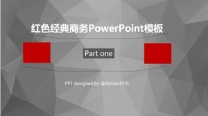 Download del modello PowerPoint aziendale classico rosso
