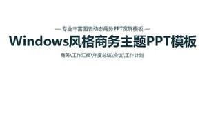 PPT-Vorlage für Geschäftsthemen im Windows-Stil