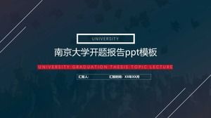 Modèle ppt de rapport d'ouverture de l'université de Nanjing