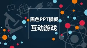Modelo PPT Preto - Jogos Interativos