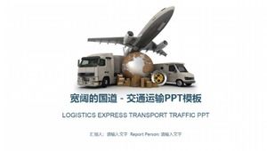 Estrada nacional larga - modelo de PPT de transporte