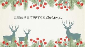 Warme Weihnachten PPT-Vorlage Weihnachten