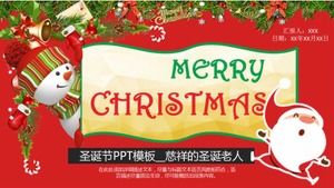 Christmas PPT template __ kind Santa Claus