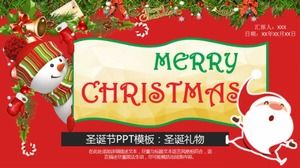 Świąteczny szablon PPT: prezenty świąteczne