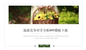 Download do modelo de PPT de análise de concorrentes de viagens