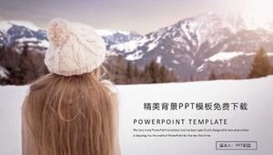 Beautiful background PPT template free download