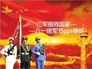 Os três exércitos servem o país - 1º de agosto Dia do Exército ppt template