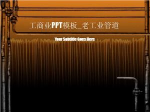 Industrial and commercial PPT template_Old industrial pipeline