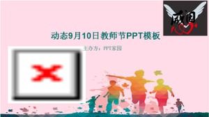 Download dinamico del modello PPT per la festa dell'insegnante del 10 settembre
