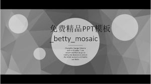 無料のブティックPPTtemplate_betty_mosaic