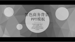 Download del modello PPT di sfondo nero per affari
