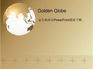 Descărcare șablon PowerPoint Globul de Aur