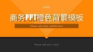 Business PPT orange background template download