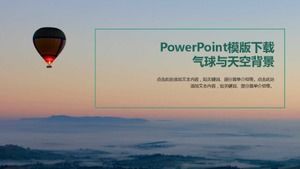 Modello PowerPoint Download_Palloncini e sfondo del cielo