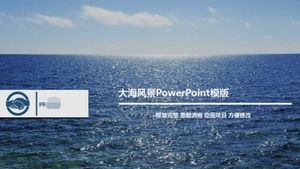 Plantilla de PowerPoint - paisaje marino
