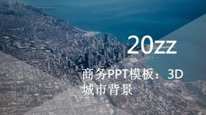 Modelo de PPT de negócios: fundo 3D da cidade