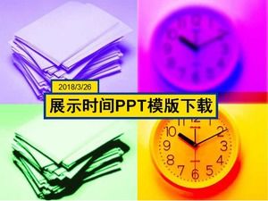 Download do modelo PPT de tempo de exibição
