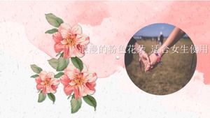 Flores cor de rosa românticas_adequado para meninas