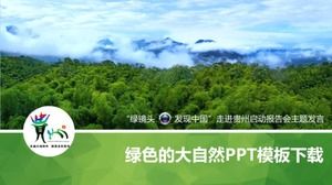 Download de modelo de PPT de natureza verde