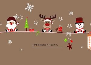 Foreign Santa Claus PPT template