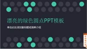 Modelo de PPT de belos pontos verdes