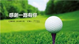 Modello di diapositiva - golf straniero PPT