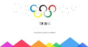 Opis materiału olimpijskiego-celebracja szablon PPT