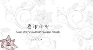 Spezielle ppt-Vorlage für Blumen im chinesischen Stil