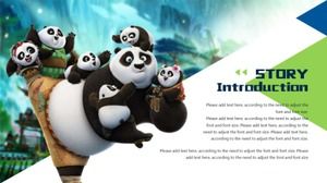 Plantilla PPT de dibujos animados (Kung Fu Panda)