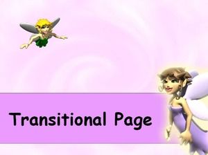 Purple fairy - cartoon PPT template