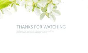Beautiful PPT template: the kingdom of flowers