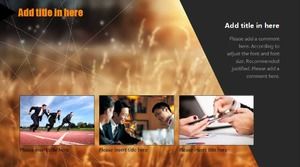 Slideshow template with binder background