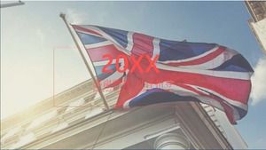 Șablon PPT din seria drapelului drapelului britanic