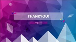 Purple gorgeous theme PPT template