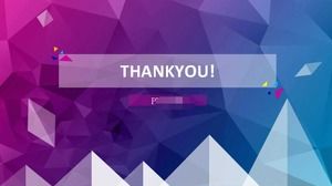 2011 classic PPT template - purple polygon picture