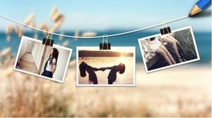 Personal life photo album ppt template