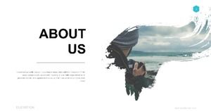 Fashion and exquisite European and American magazine style ppt template