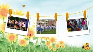 Primary school life ppt template