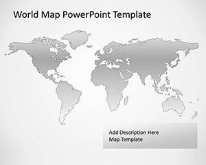 Carte vectorielle gratuite du monde pour PowerPoint