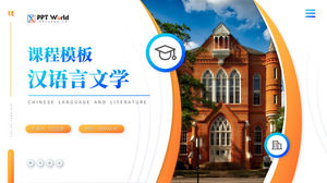 Modelo de ppt de curso universitário de língua e literatura chinesa