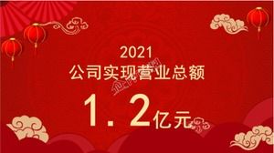 modelo de ppt de reunião anual de feliz ano novo de 2022