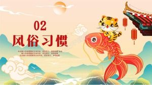 Templat ppt Festival Musim Semi Harimau 2022
