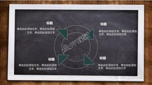 Blackboard style education teaching ppt courseware template
