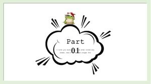 Club d'histoires de livres d'images pour enfants Le prince se transforme en grenouille version anglaise modèle ppt