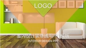 Modelo de ppt geral de design de interiores e decoração
