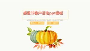 Thanksgiving customer event ppt template