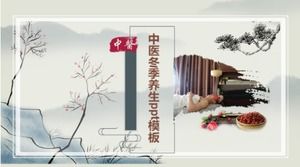 Çin tıbbı kış sağlığı ppt şablonu