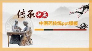 PPT-Vorlage für traditionelle chinesische Medizin