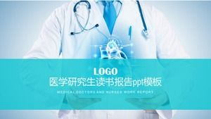 Medical graduate book report ppt template